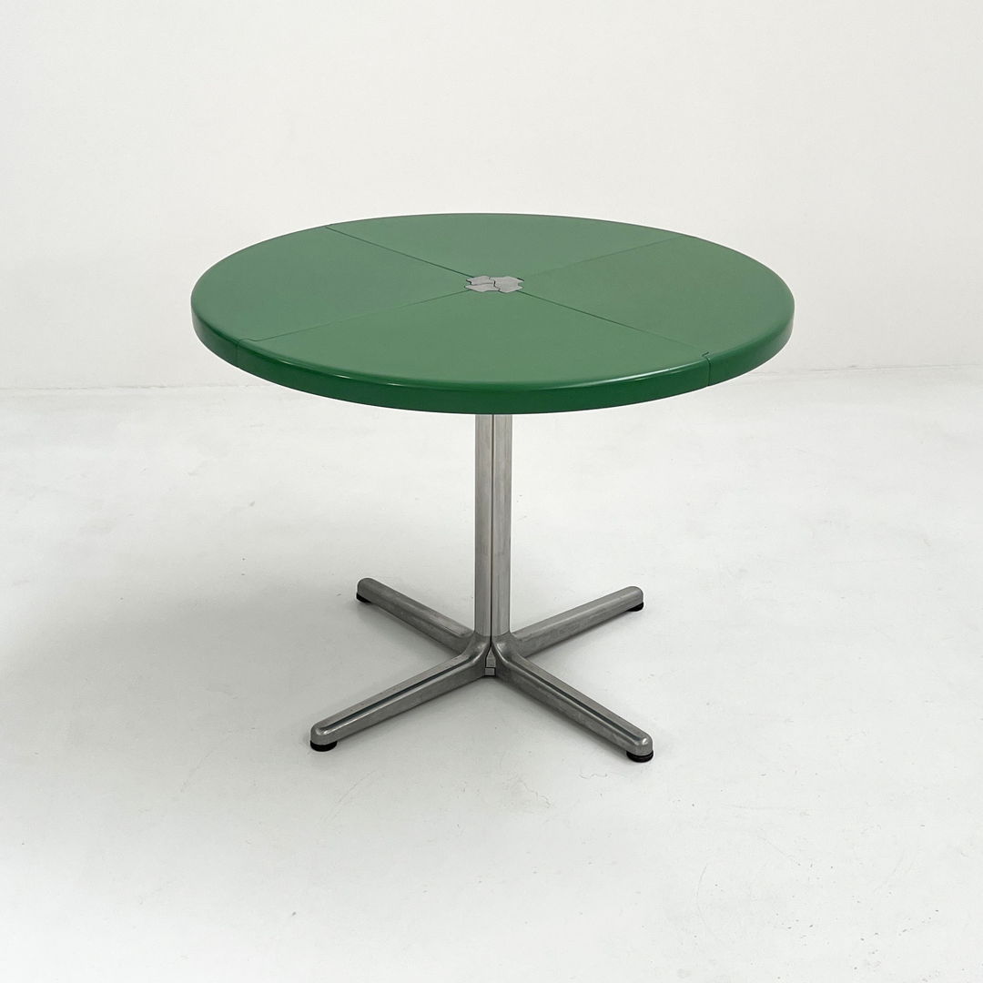Green Plana Folding Table by Giancarlo Piretti for Anonima
