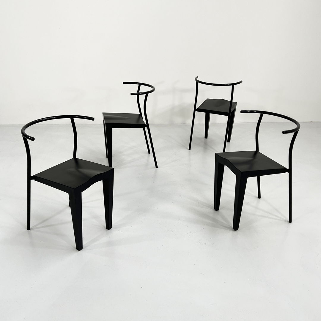 Set of 4 Dr. Glob Chairs by Philippe Starck for Kartell